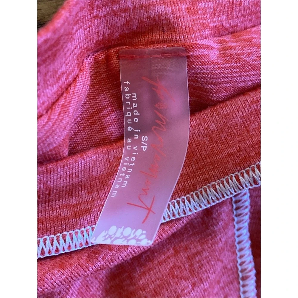 New Free People FP‎ Movement Right On Run Long Sleeve Berry Red Sz Small